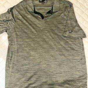 Oakley Men's Heather Green Polo Shirt